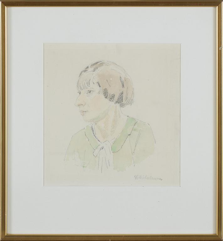 CARL WILHELMSON, akvarell, sterbhusstämplad à tergo.