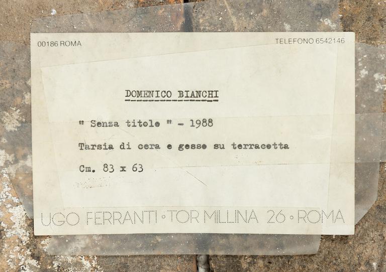 Domenico Bianchi, "Sensa titolo".