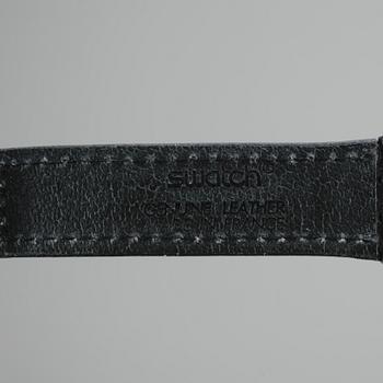 SWATCHKLOCKOR, 4st, "Wall Street", "Bark Bark", "360 Rouge Sur Blackout", "Silver Plate", plast, ca1991-1995.