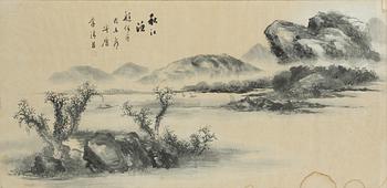 Unidentified artist, Riverscape, signed Li Qingchen 李清臣, China, around 1900.