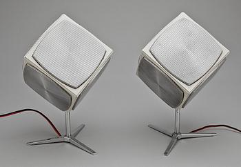 HÖGTALARE, ett par, "Troika Kub", Grundig, 1900-talets slut.