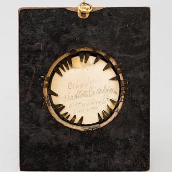 JOHAN ERIK BOLINDER, portrait miniature, signed Bolinder Pinxit. Dated 1805.