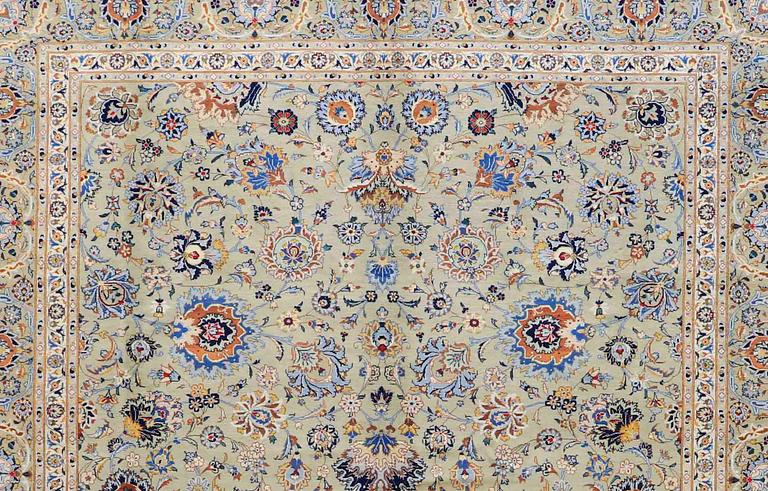 A CARPET, Kashan, around 416 x 290 cm.