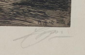 ANDERS ZORN, etsning, sign.