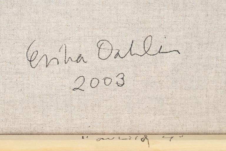 Erika Dahlén, olja på duk, signerad och daterad 2003 a tergo.