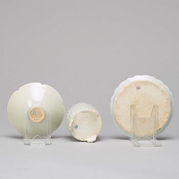 A group of Song style ceramics. (3 pieces).
