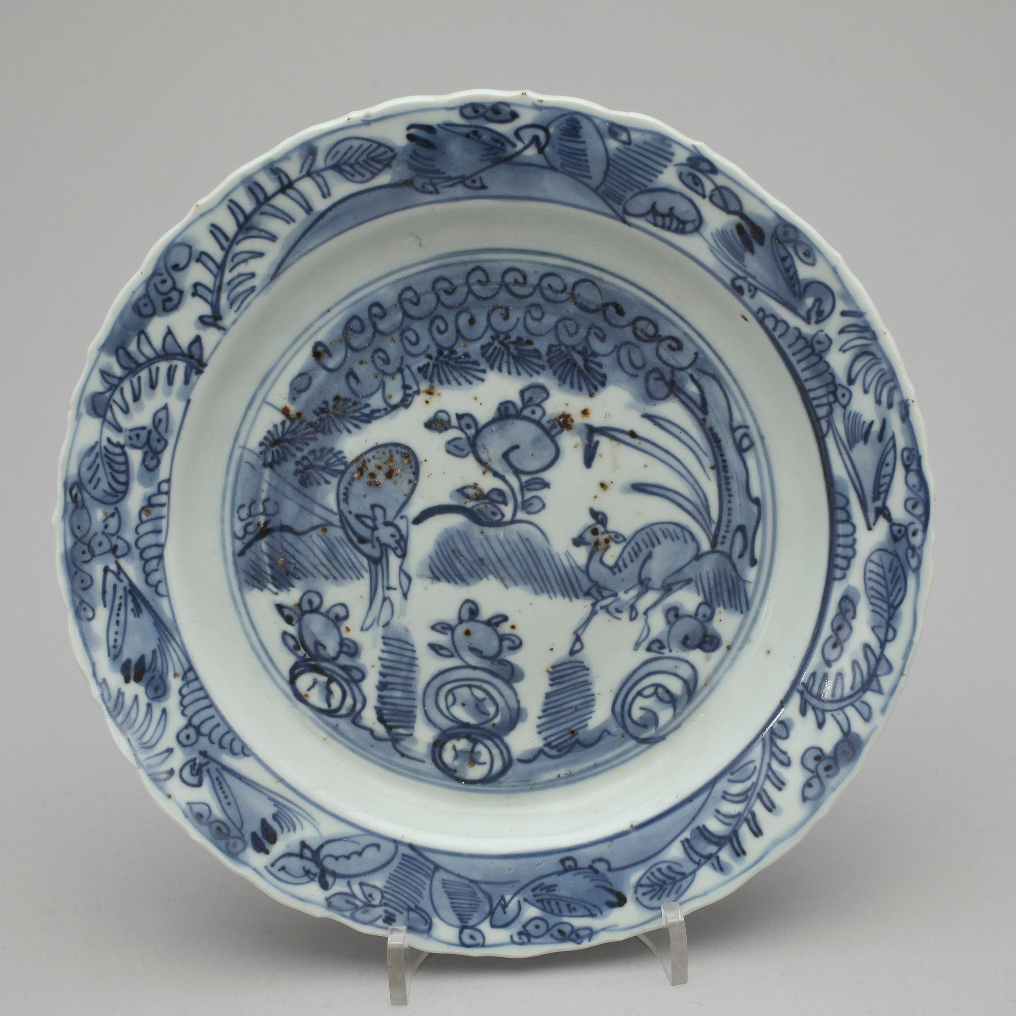 FAT, porslin, Kina, troligen Ming dynastin Wanli (1573-1620).