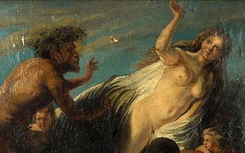 OKÄND KONSTNÄR, olja på duk, 1800-tal.