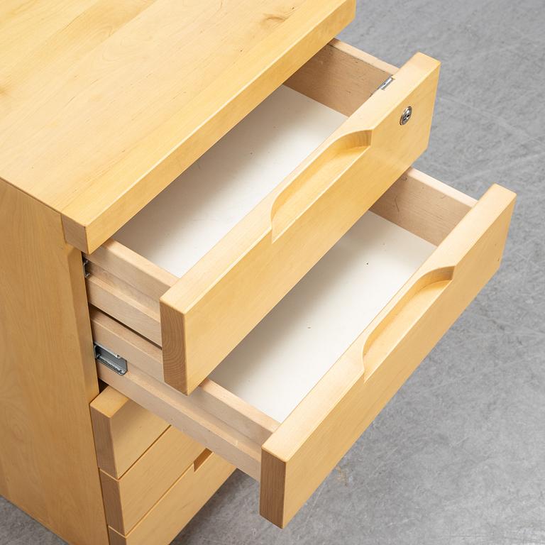 Alvar Aalto, a birch drawer unit, model 'H297' Artek, Finland, 1990.