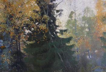 CEDERBERG, KARL. Olja på duk, sign o dat -85 (1885).