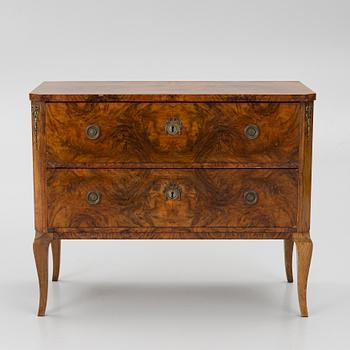 A Gustavian style chest of drawers, first half of the 20th century.