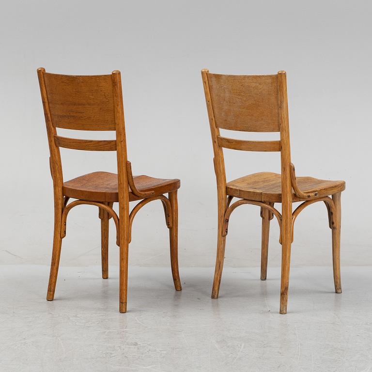 A pair of oak and beech chairs, Gemla, Diö, first half of the 20th Century.