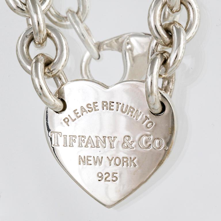Tiffany & Co, halsband och armband, sterling silver, "Return to Tiffany & Co", original dustbag.
