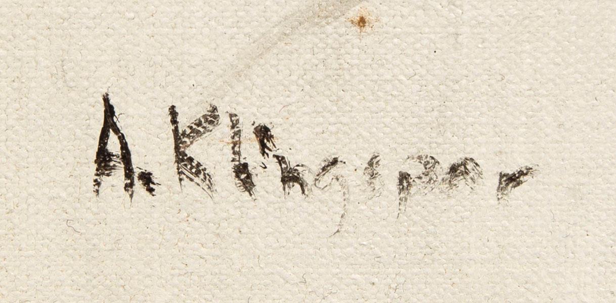 Alexander Klingspor, olja på duk, signerad.