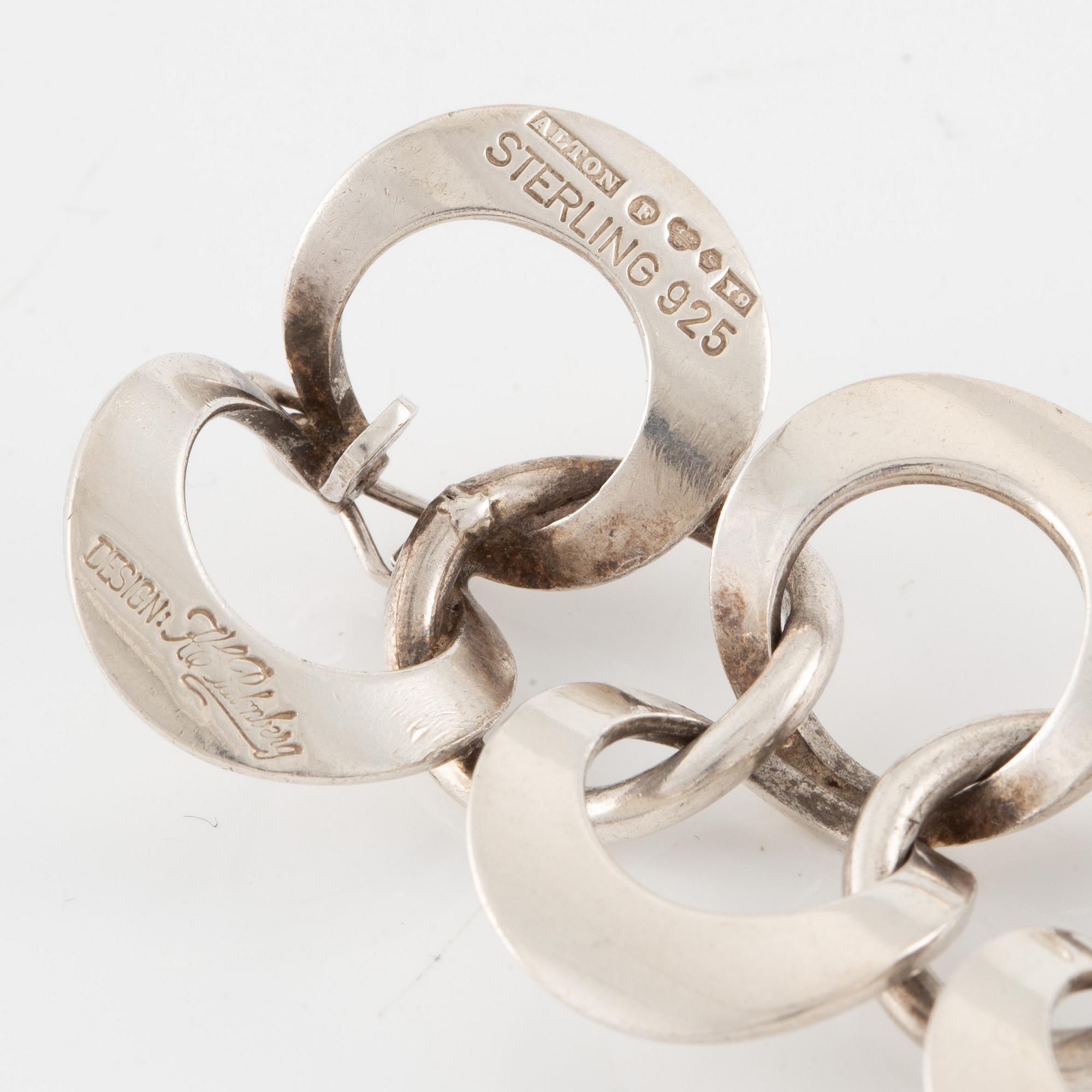 Bracelet, Alton, design K-E Palmberg, sterling silver.