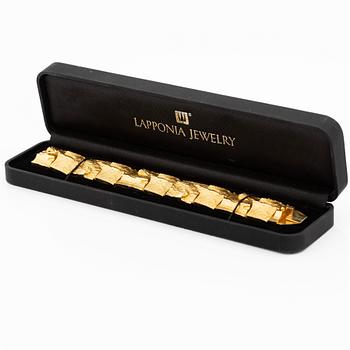 Björn Weckström, armband "Golden River", 18K guld, för Lapponia, Finland.