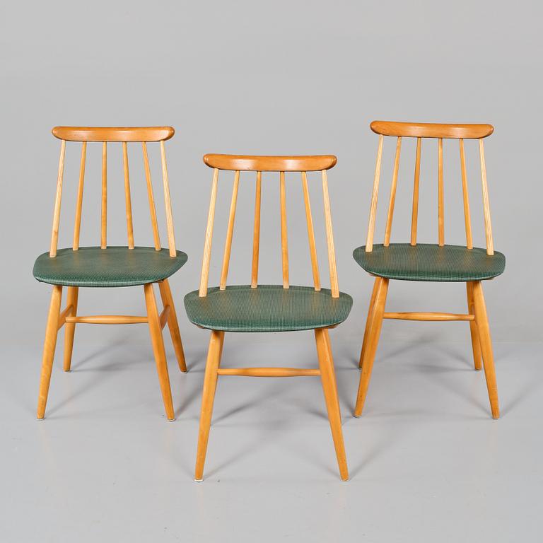 STOLAR, 3 st, "Fanett", Ilmari Tapiovaara, Edsbyverken, 1950/1960-tal.