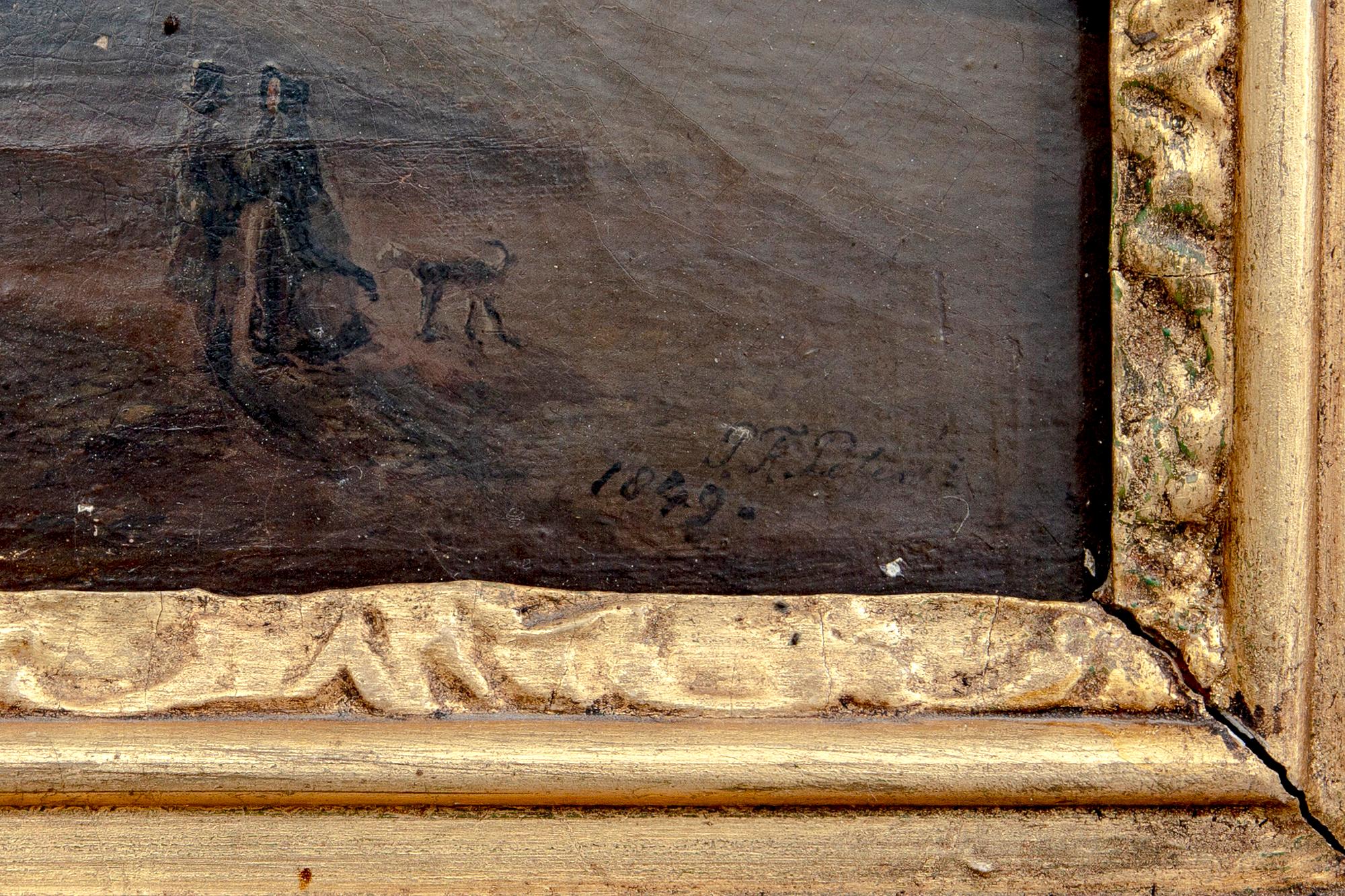 Pieter Francis Peters, oil canvas. Signed and dated 1849.