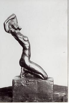 Anna Petrus, a patinated bronze sculpture of a female torso, Stockholm, ca. 1915.