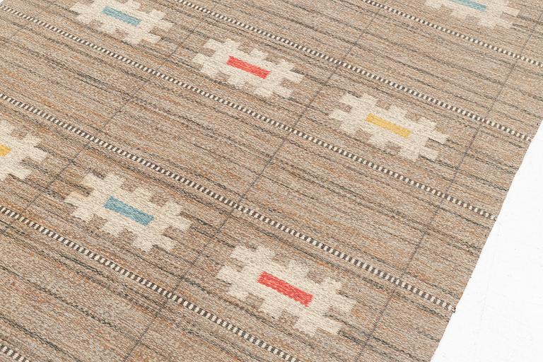 Rakel Carlander, a flat weave rug, c. 212 x 138 cm.