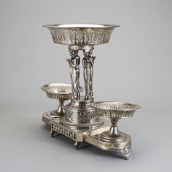 BORDSUPPSATS, nysilver, Württembergische Metallwarenfabrik WMF, 1900-talets början.