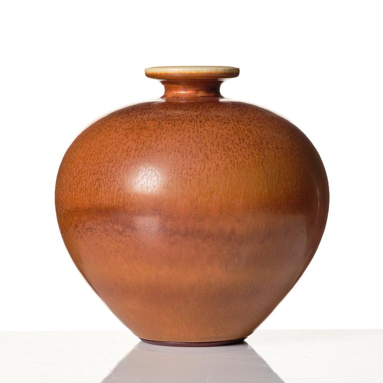 Berndt Friberg, a stoneware vase, Gustavsberg studio, Sweden 1958.