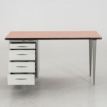 INDUSTRISKRIVBORD, metall, Kontorsmöbler Verkstads AB Lindqvist Motala.