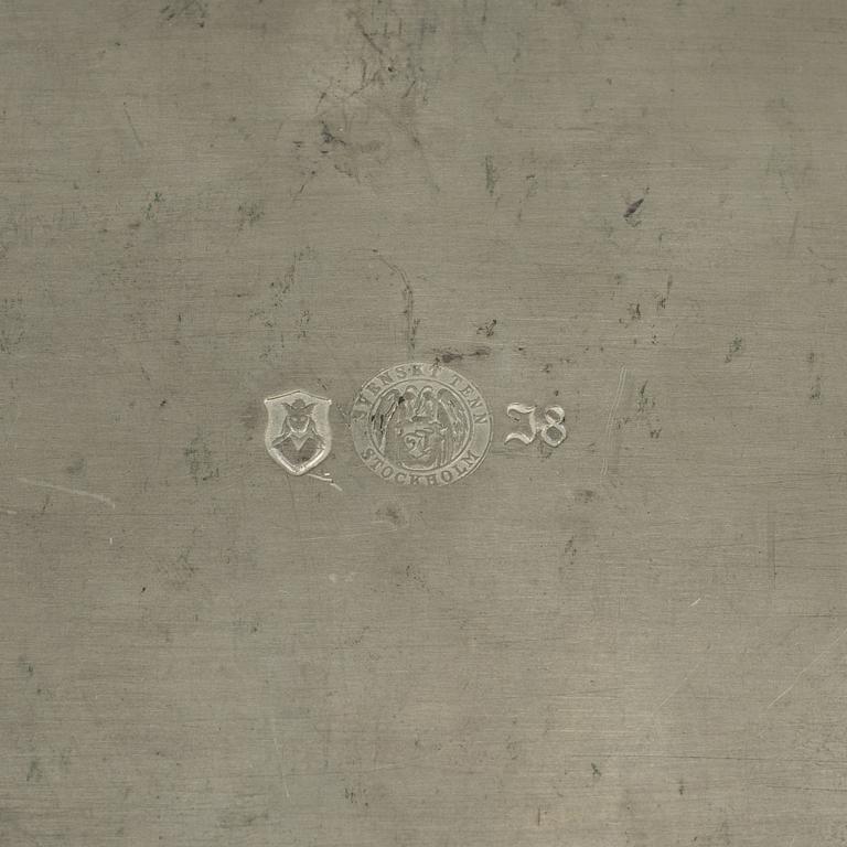 NILS FOUGSTEDT, atributed to, a pewter box, Svenskt Tenn, Stockholm 1935.