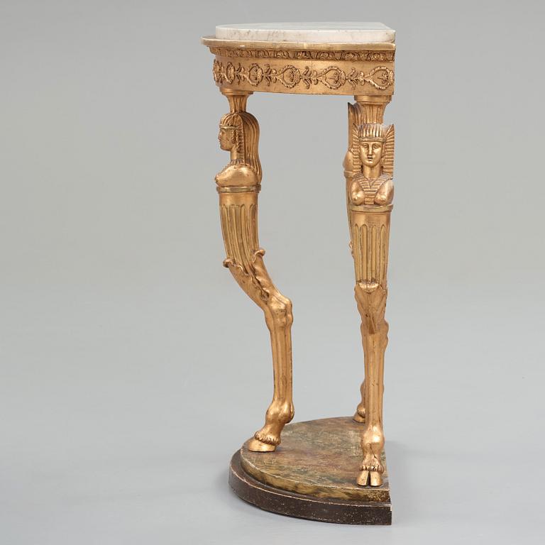 KONSOLBORD, sengustavianskt stockholmsarbete, omkring år 1800.
