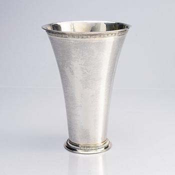 A Swedish 18th century Gustavian parcel-silver beaker, mark of Gustaf Hamnqvist, (active 1789-1818), Åmål.