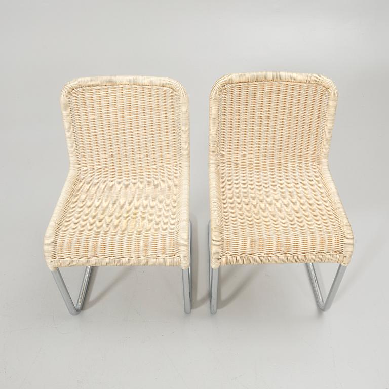 A. Lorenz, chairs, 8, Tecta, second half of the 20th century.