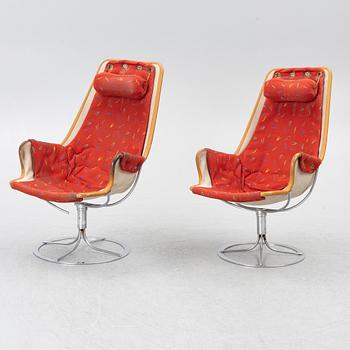 Bruno Mathsson, a pair of 'Jetson' lounge chairs, second half of the 20th century.