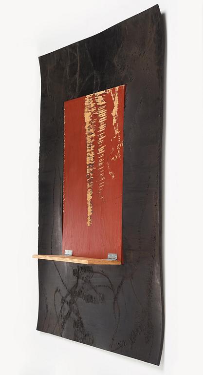 Ståle Vold & Fredrik Vaerslev, Executed in 2012. Acrylic, car paint and spray paint on pine with steel hinges and spray-.