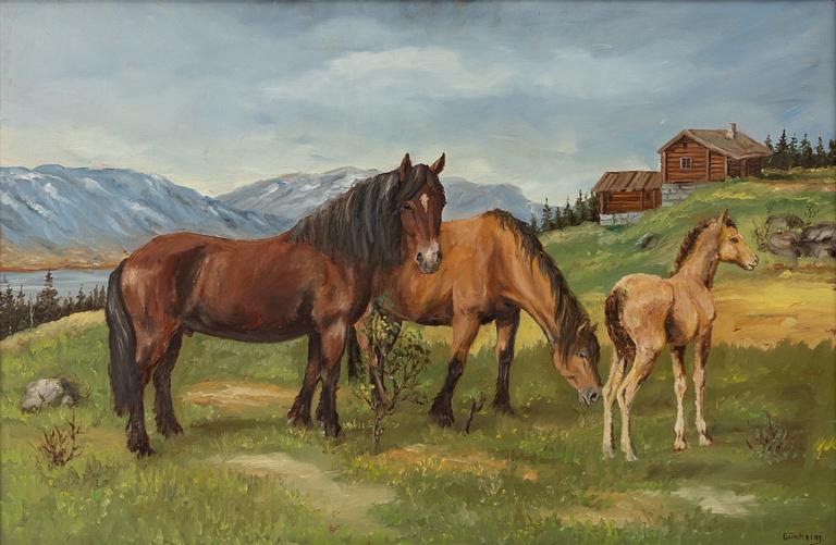 Gunheim Torstensen, Betande hästar.