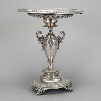 UPPSATSSKÅL, silver, firma Gustav Möllenborg, Stockholm, 1880.