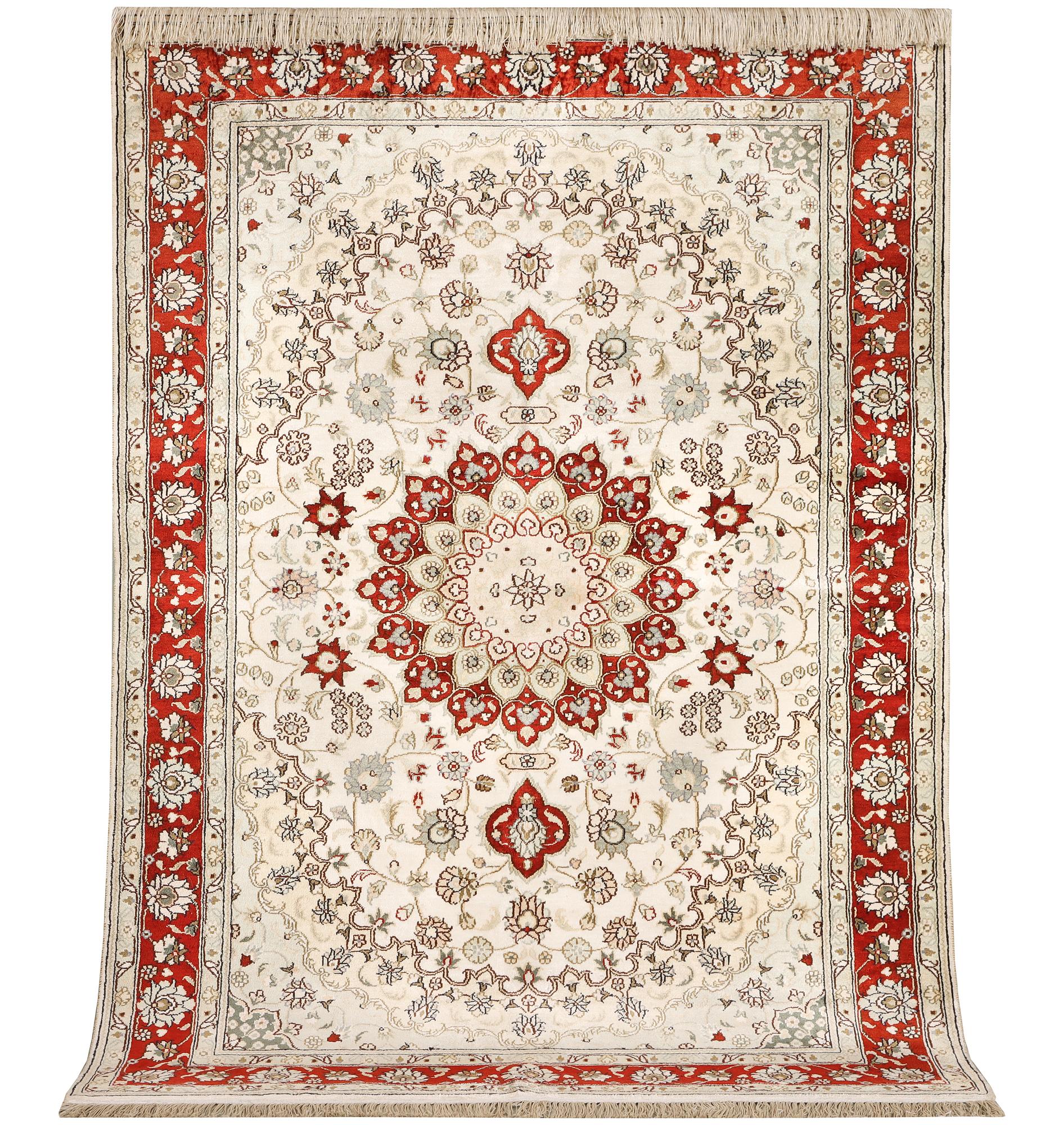 A carpet, Turkey, silk, c. 180 x 120 cm.