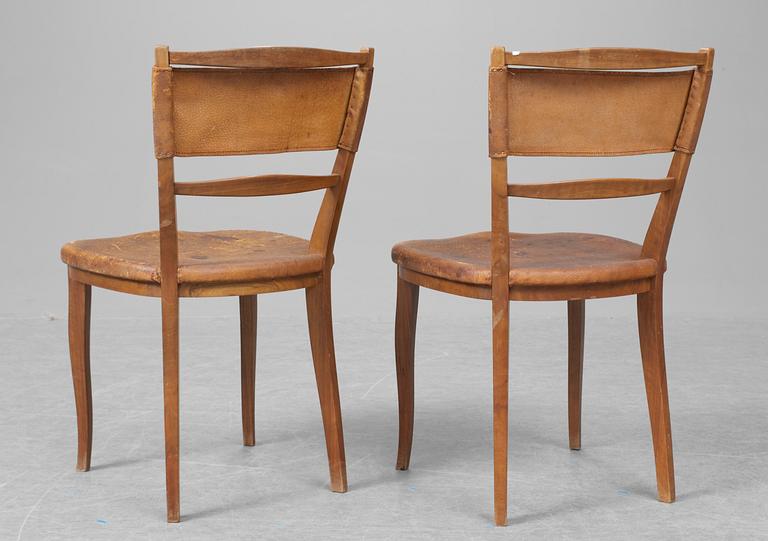 CARL-AXEL ACKING, stolar, 1 par, "Kastor & Pollux", Svenska Möbelfabrikerna Bodafors 1930-tal.