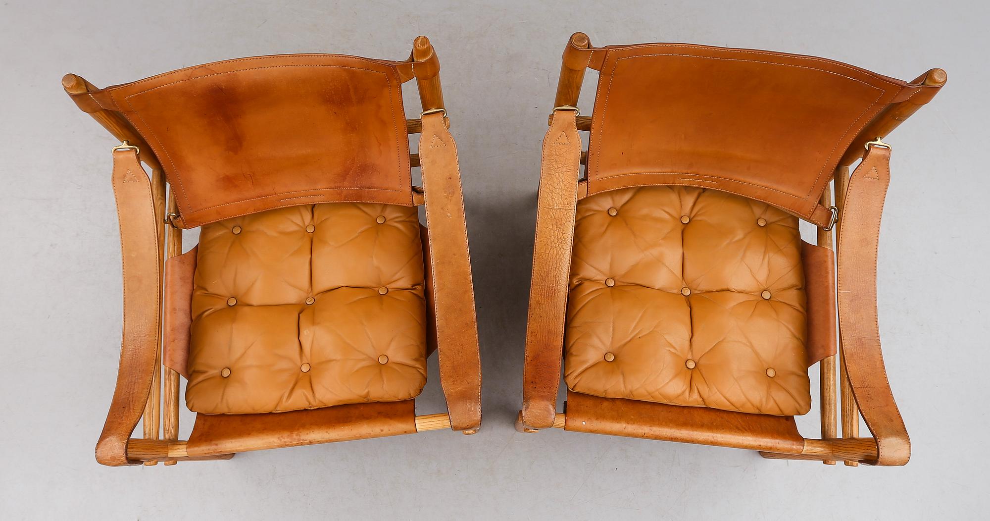 FÅTÖLJER, 1 par, "Sirocco", Arne Norell, 1900-talets andra hälft.