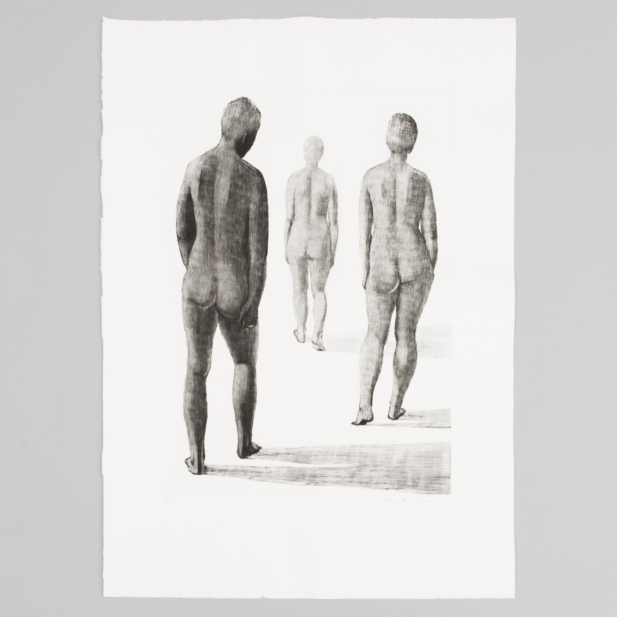 MARJATTA NUOREVA, graphic portfolio, mezzotint and drypoint 12 pcs, signed, numbered.