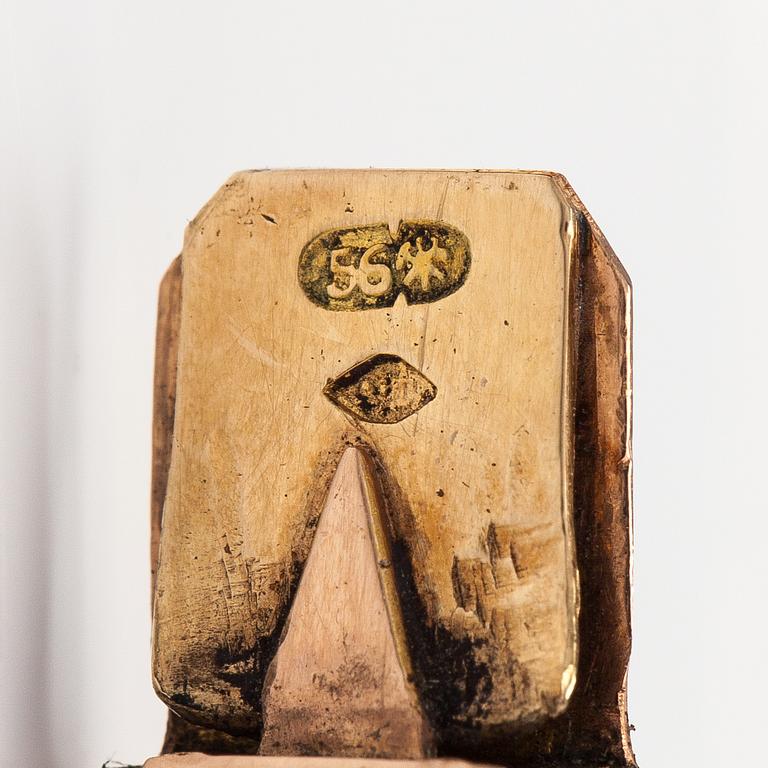 Alexander Edvard Tillander, Rannekoru, 14K kultaa. Pietari, vuosisadan vaihde 1800/1900.