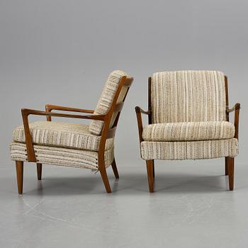 FÅTÖLJER, ett par, Bröderna Andersson, 1960-tal.