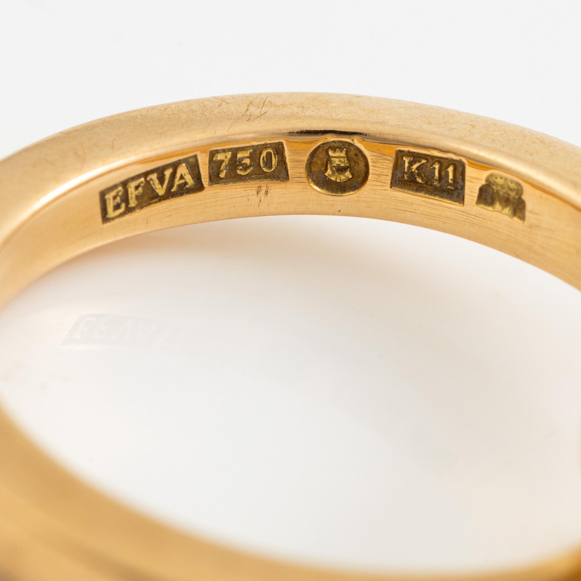 Efva Attling ring 18K guld.