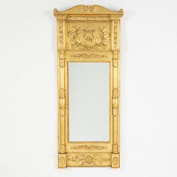 An Empire mirror, J.P.Åkervall, Falun, Sweden, early 19th century.