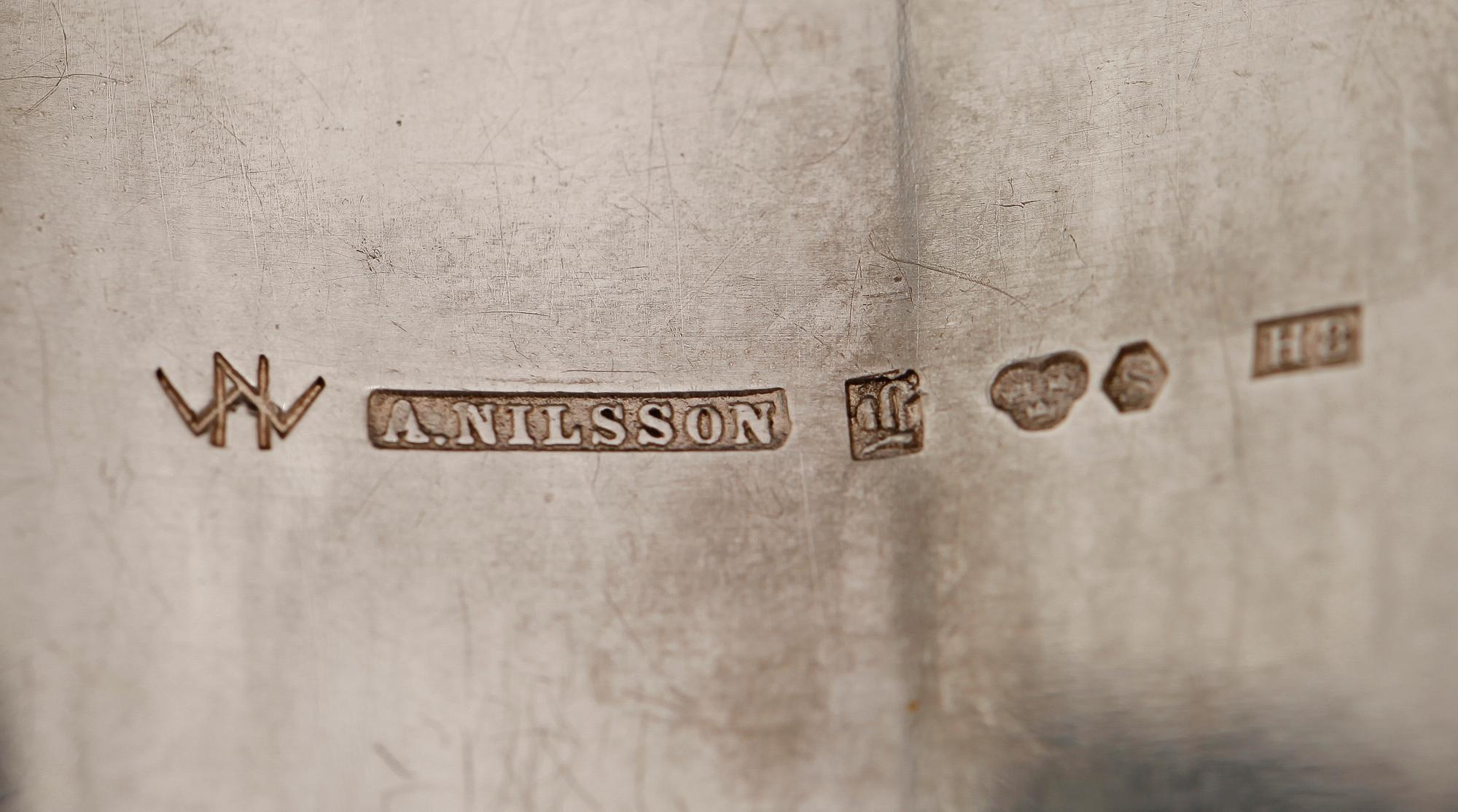 ARMBAND, silver, Wiwen Nilsson, Anders Nilsson, Lund 1939. Vikt ca 28 g.