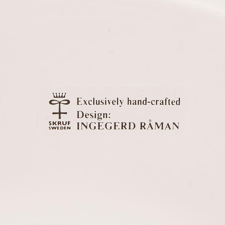 Ingegerd Råman, tallrikar 12 st, signerade.