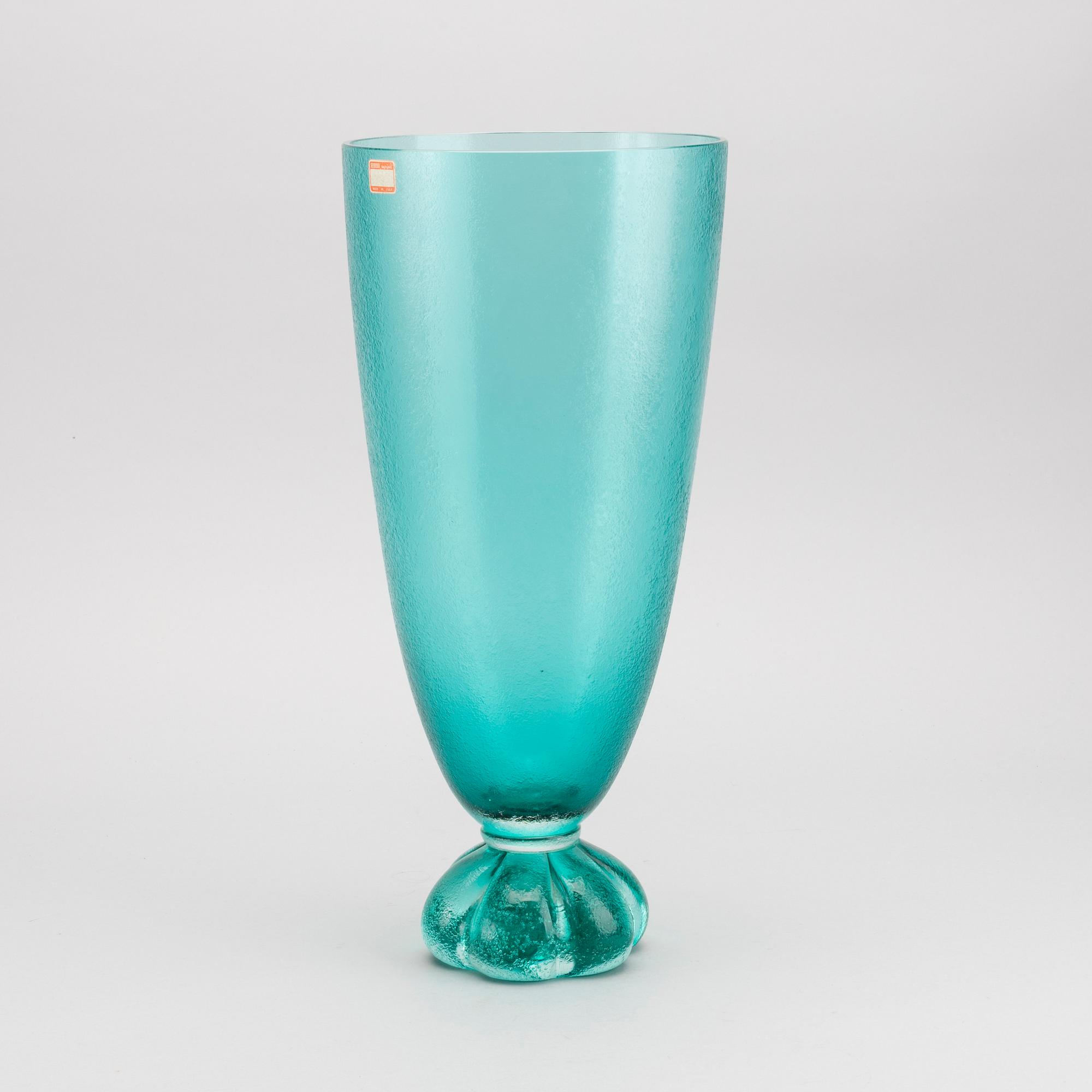 A SEGUSO VETRI D'ARTE MURANO GLASS VASE, 1950-60-tal.