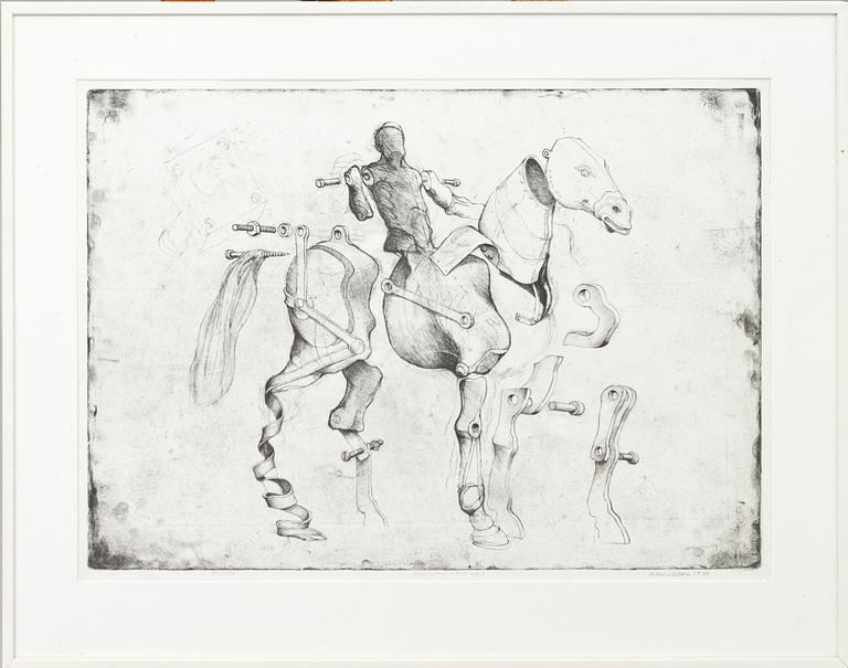 HANS HAMNGREN, färgetsningar 2 st, signerade och numrerade 50 resp 55/150, daterade 1978.