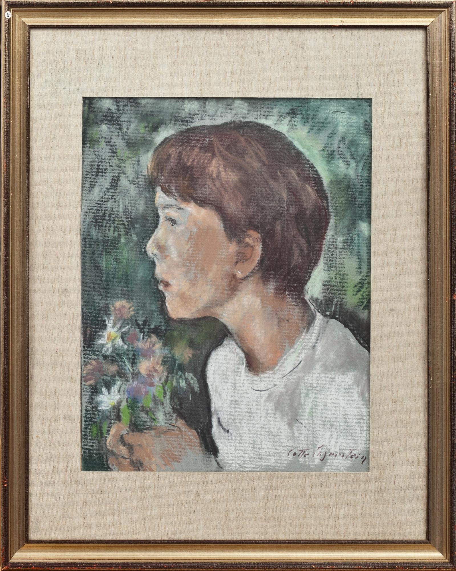 LOTTE LASERSTEIN, pastell, signerad.