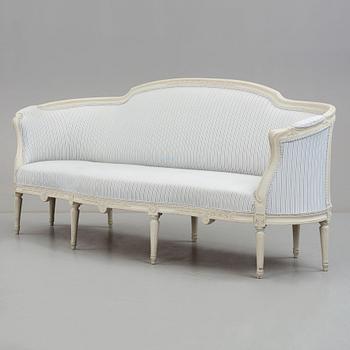 Soffa, 1700-talets slut, Gustaviansk.