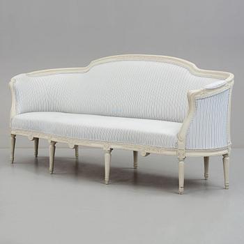 A Gustavian sofa.